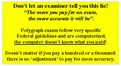 Los Angeles polygraph test price secret